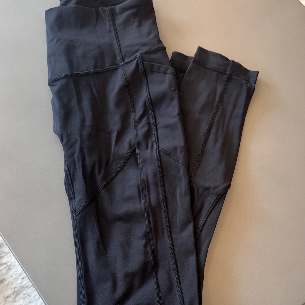 lululemon athletica Black Seam-Detail High-Rise Leggings
